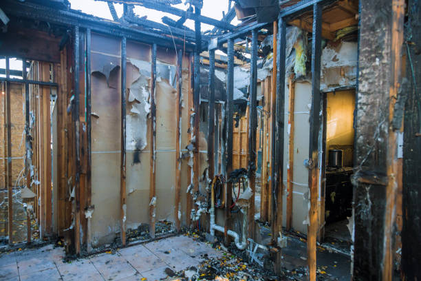 Professional Emergency Fire Cleanup technician working in Irving, TX